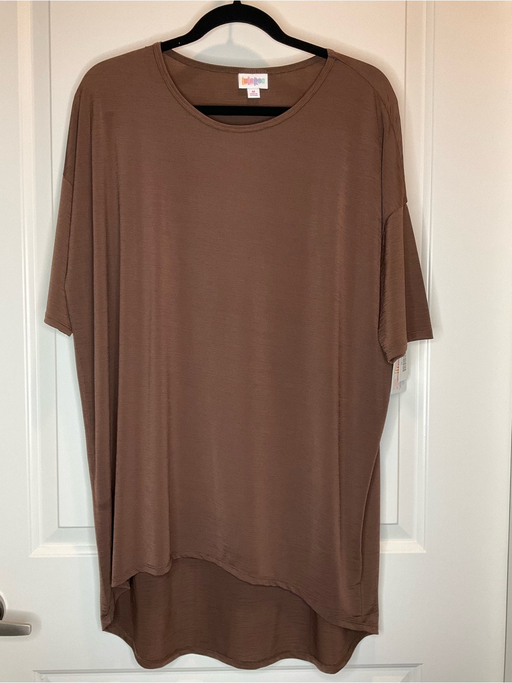 LuLaRoe Irma Tunic Top in Brown M